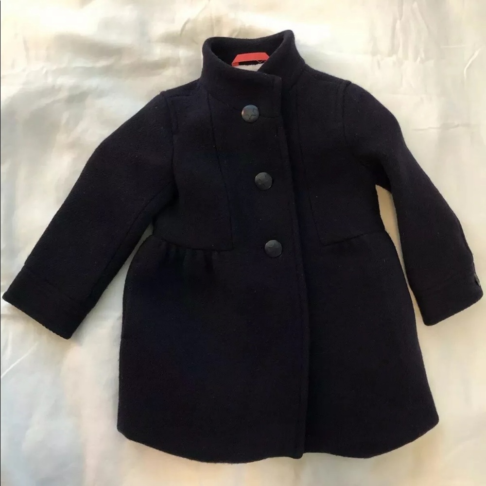 J Crew Crewcuts Girls Navy Blue Peacoat Sz 3T